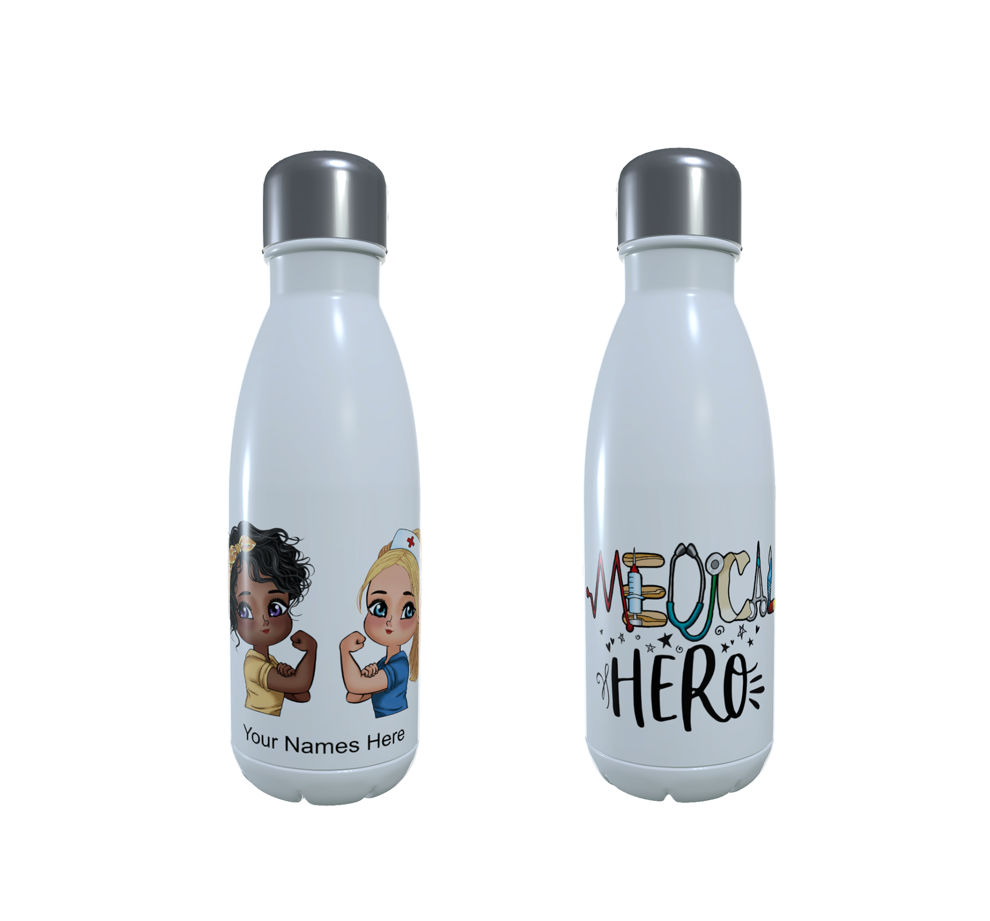 Best Friends Forever - Nurses Water Bottle, Gift for Bestie